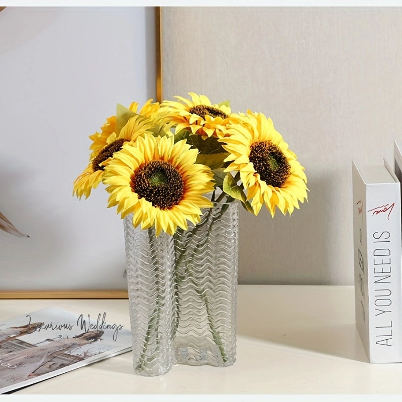 Real Touch Sunflower Bouquet Artificial Sunflowers Luxurious Weddings