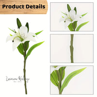 Real Touch Artificial Lily Flower Arrangement Artificial Lillies Luxurious Weddings