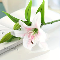 Real Touch Artificial Lily Flower Arrangement Artificial Lillies Luxurious Weddings