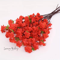 Realistic Peach Blossom Artificial Flower - 10pcs Realistic Peach Blossom Luxurious Weddings