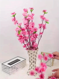Realistic Peach Blossom Artificial Flower - 10pcs Realistic Peach Blossom Luxurious Weddings