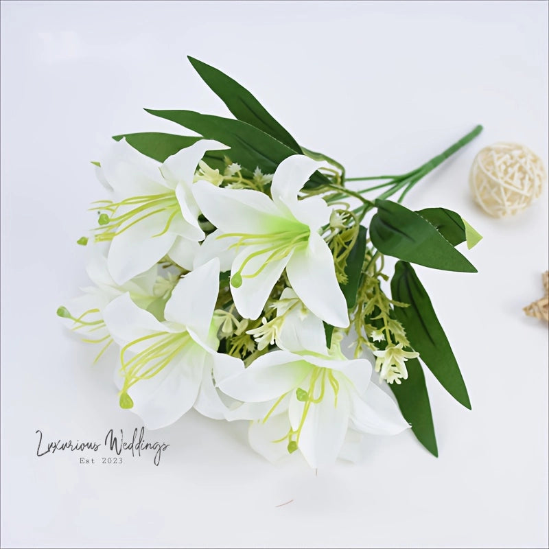 Real Touch Tiger Lily Bouquet - Perfect for Weddings Real Touch Tiger Lillies Luxurious Weddings
