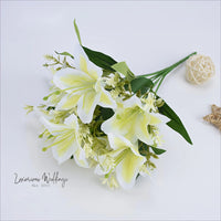 Real Touch Tiger Lily Bouquet - Perfect for Weddings Real Touch Tiger Lillies Luxurious Weddings