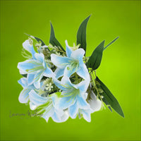 Real Touch Tiger Lily Bouquet - Perfect for Weddings Real Touch Tiger Lillies Luxurious Weddings