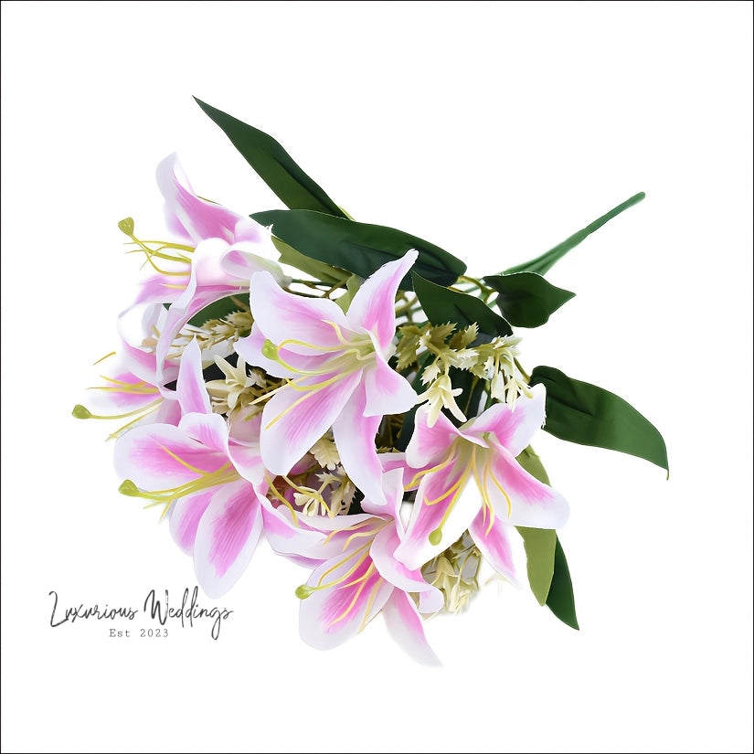 Real Touch Tiger Lily Bouquet - Perfect for Weddings Real Touch Tiger Lillies Luxurious Weddings