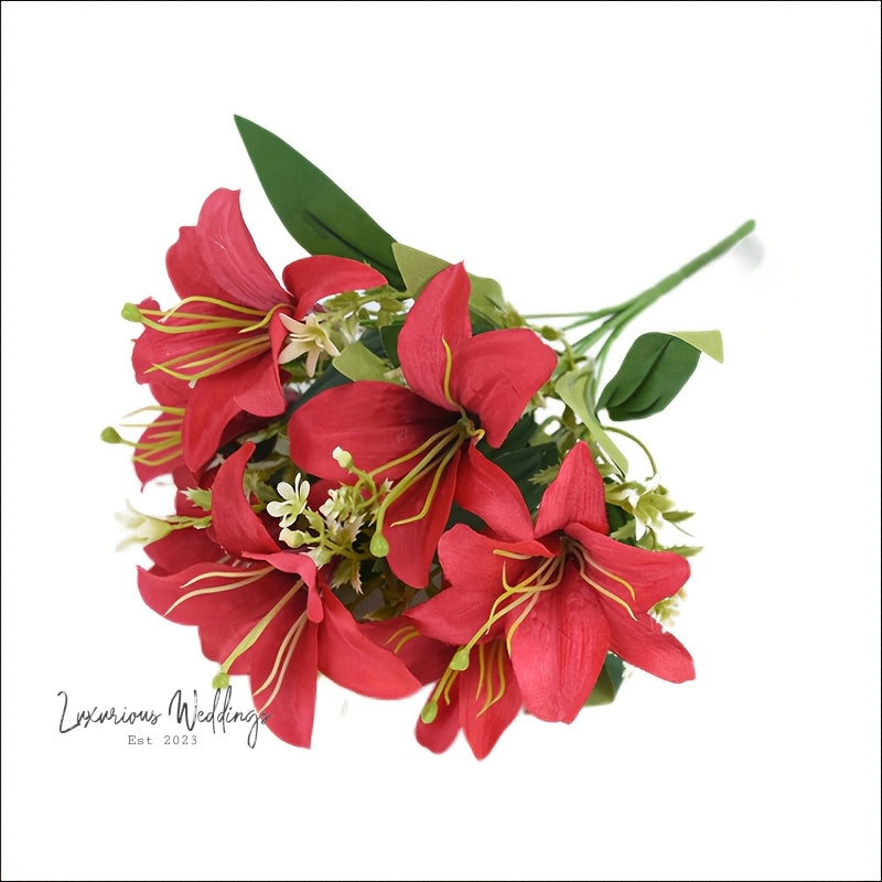 Real Touch Tiger Lily Bouquet - Perfect for Weddings Real Touch Tiger Lillies Luxurious Weddings