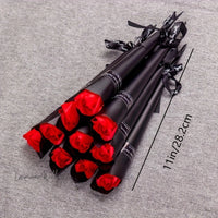 Valentine's Day Rose Artificial Flower Bouquet 10pcs Artificial Roses Luxurious Weddings