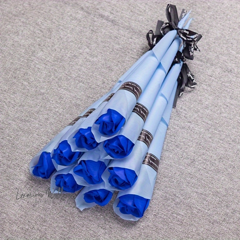 Valentine's Day Rose Artificial Flower Bouquet 10pcs Artificial Roses Luxurious Weddings