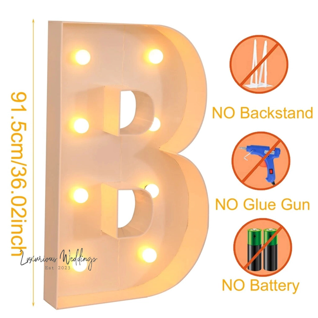 LED Light Frame Box for Events - 91.5CM Giant Size Lighting background Luxurious Weddings