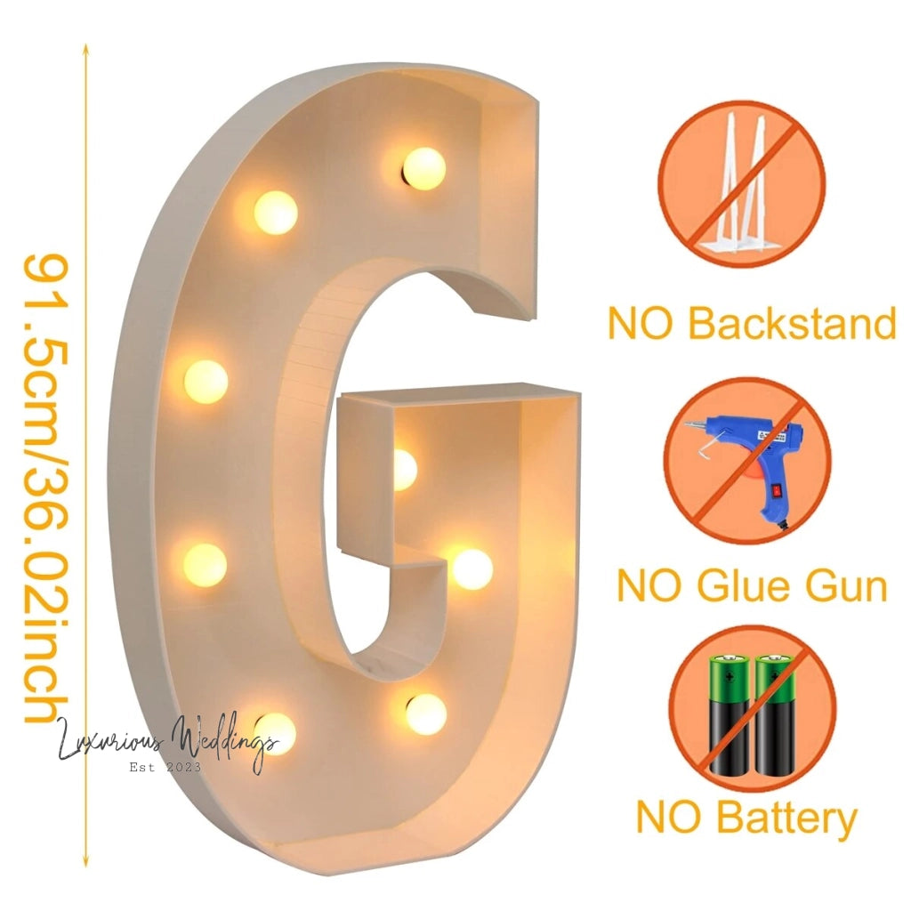 LED Light Frame Box for Events - 91.5CM Giant Size Lighting background Luxurious Weddings