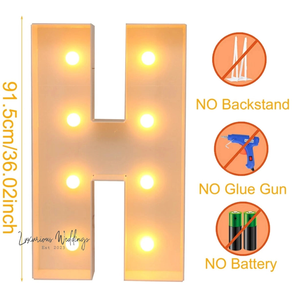 LED Light Frame Box for Events - 91.5CM Giant Size Lighting background Luxurious Weddings