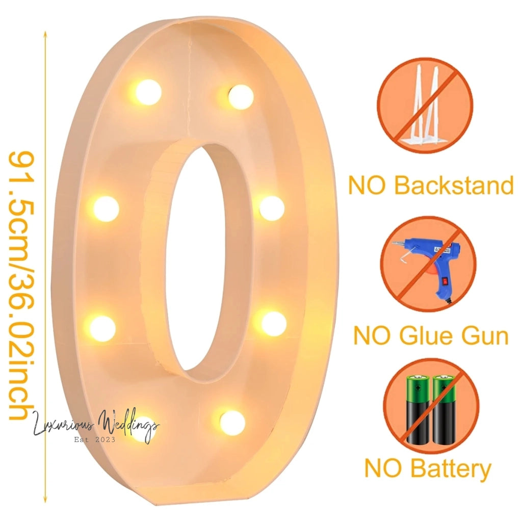 LED Light Frame Box for Events - 91.5CM Giant Size Lighting background Luxurious Weddings