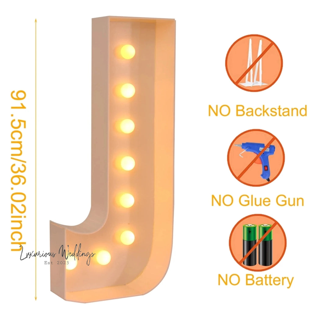 LED Light Frame Box for Events - 91.5CM Giant Size Lighting background Luxurious Weddings