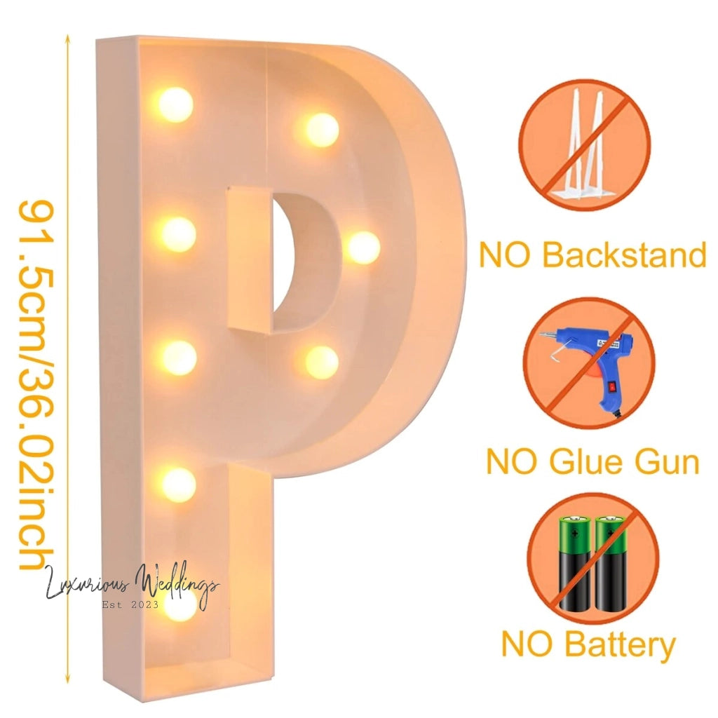 LED Light Frame Box for Events - 91.5CM Giant Size Lighting background Luxurious Weddings