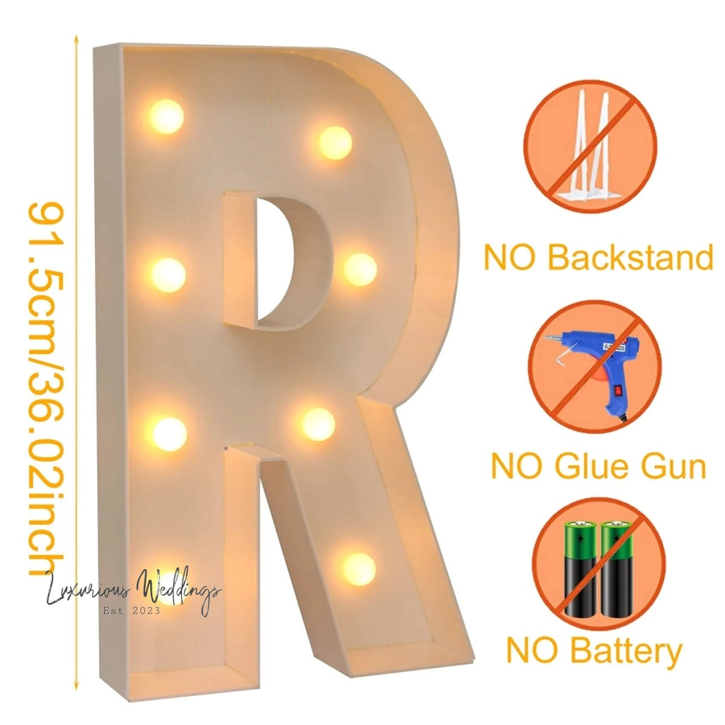 LED Light Frame Box for Events - 91.5CM Giant Size Lighting background Luxurious Weddings