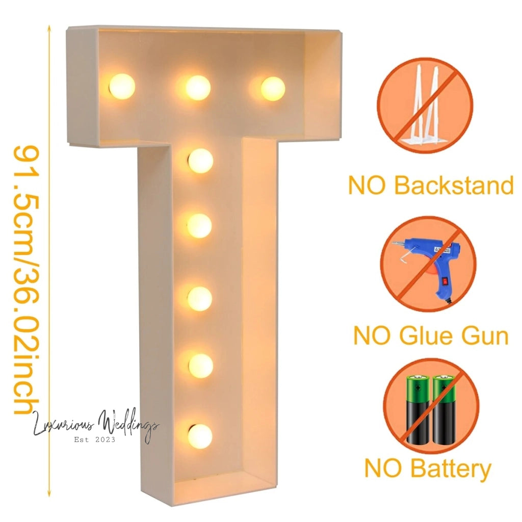 LED Light Frame Box for Events - 91.5CM Giant Size Lighting background Luxurious Weddings