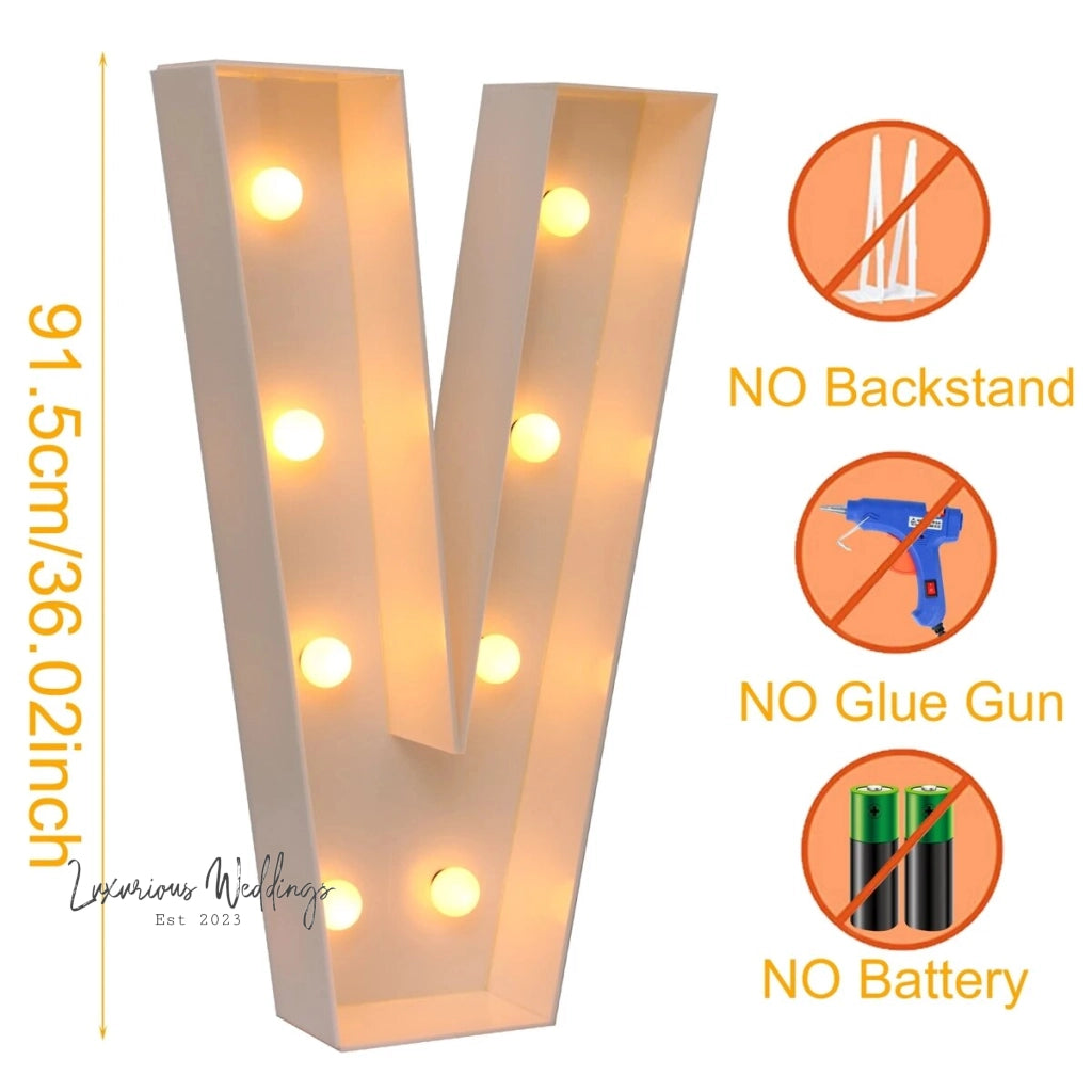 LED Light Frame Box for Events - 91.5CM Giant Size Lighting background Luxurious Weddings