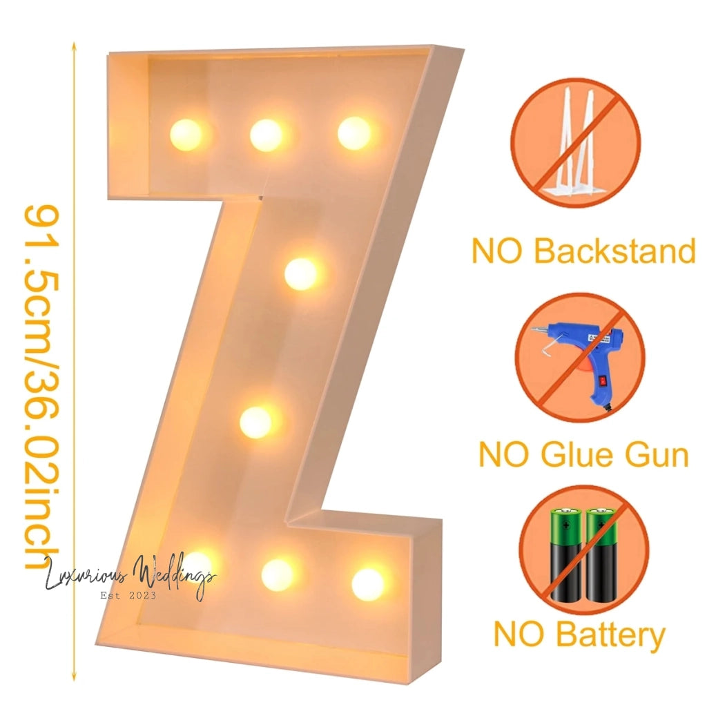 LED Light Frame Box for Events - 91.5CM Giant Size Lighting background Luxurious Weddings