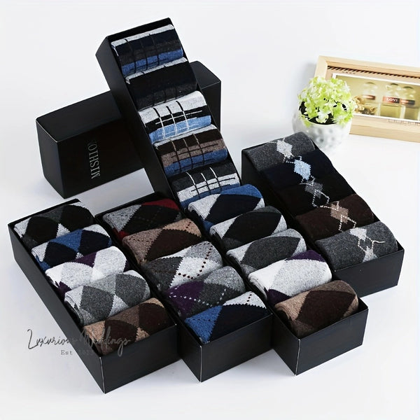 a bunch of socks that are in a box