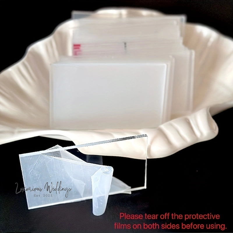 50 Acrylic Place Cards Place Cards Luxurious Weddings