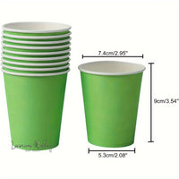 Plastic Party Cups 25pcs Green Party Cups - Perfect for Weddings, Parties, and Holidays! Plastic Disposable Cups Luxurious Weddings