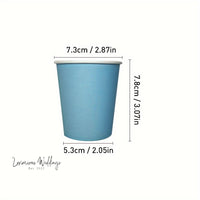Plastic Party Cups Upgrade Your Party with 50 Blue Paper Cups Plastic Disposable Cups Luxurious Weddings