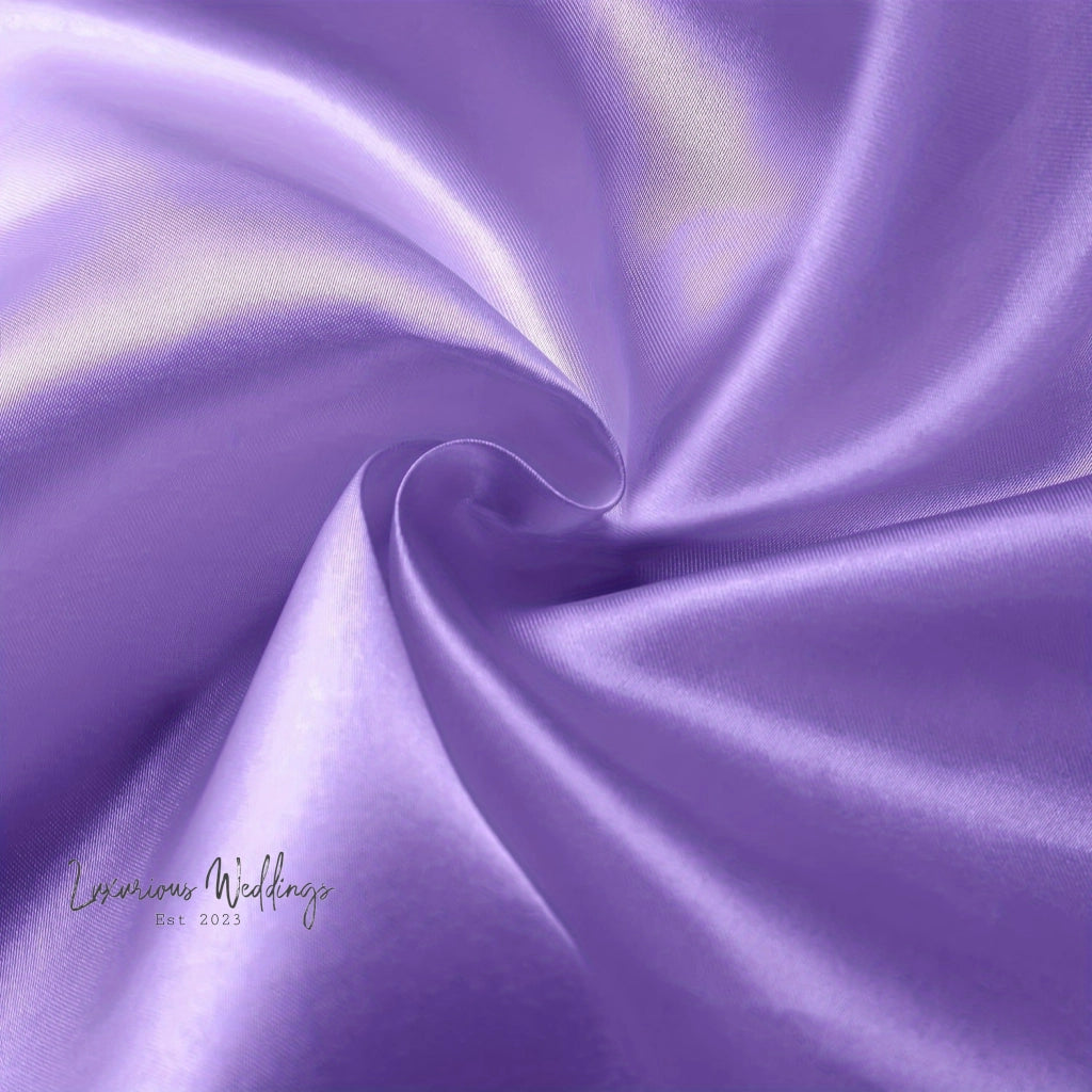 6pcs Light Purple Satin Napkins Napkins Luxurious Weddings