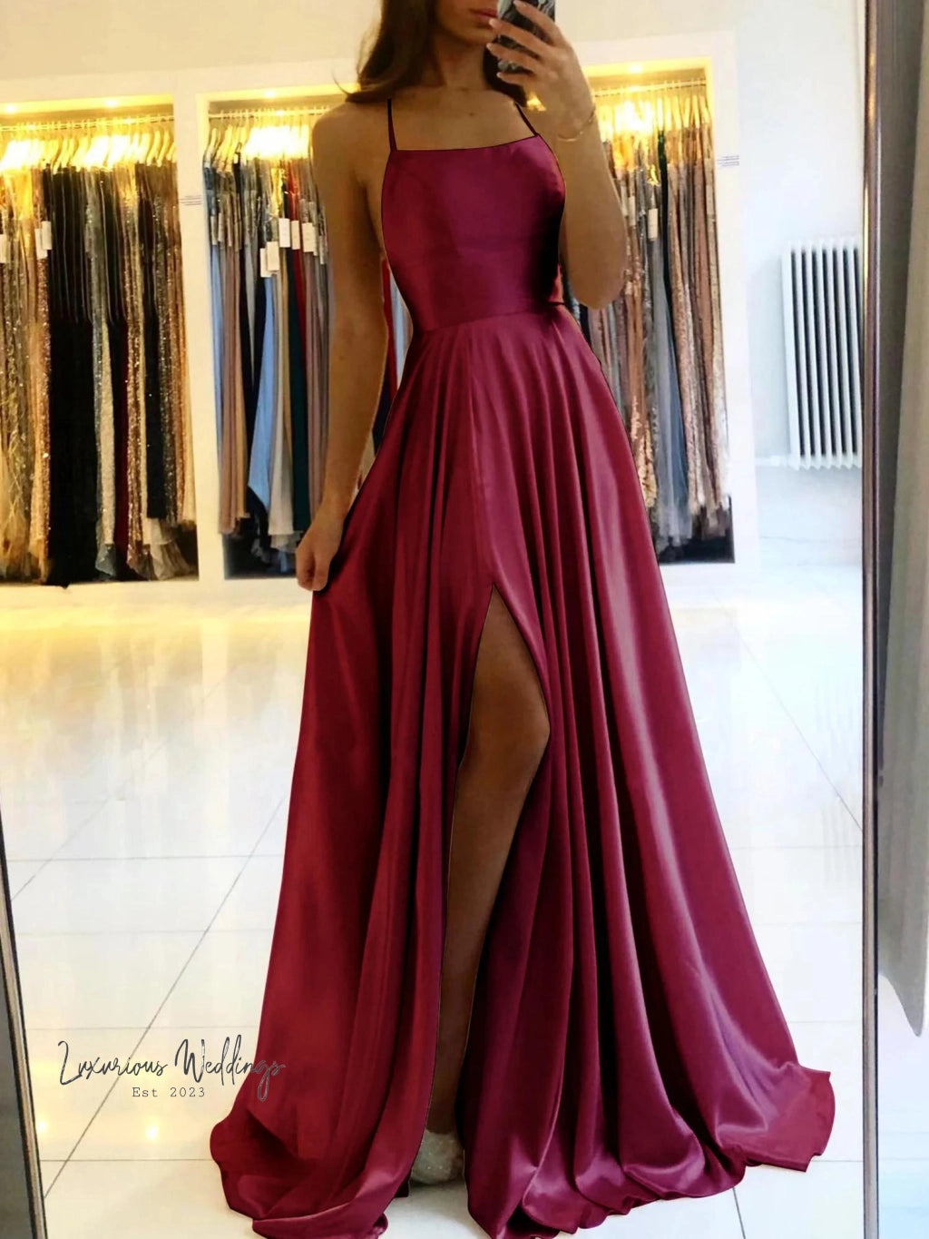 Satin Maxi Dress with Sage Green Cowl Neck Maxi Dress Luxurious Weddings