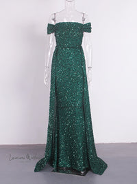 Dazzling Off Shoulder Sequin Party Dress Sequin Dress Luxurious Weddings