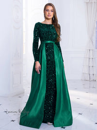 Red Sequin Party Dress with Detachable Skirt Sequin Dress Luxurious Weddings