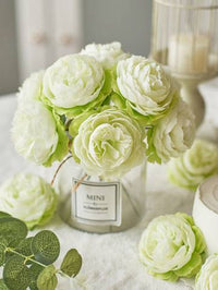 6pcs Artificial Peony Flower Heads Artificial Flowers Luxurious Weddings