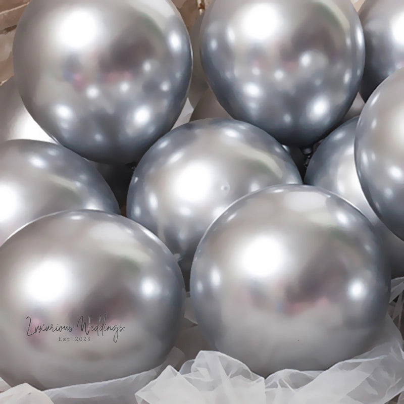 20pcs Chrome Metallic Party Balloons Latex Balloons Luxurious Weddings