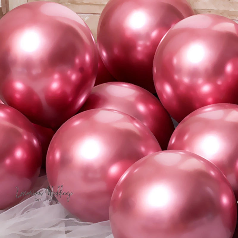 20pcs Chrome Metallic Party Balloons Latex Balloons Luxurious Weddings