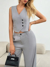 Women's Elegant Solid Color Commuter Suit For Summer Women Suit Sets Luxurious Weddings