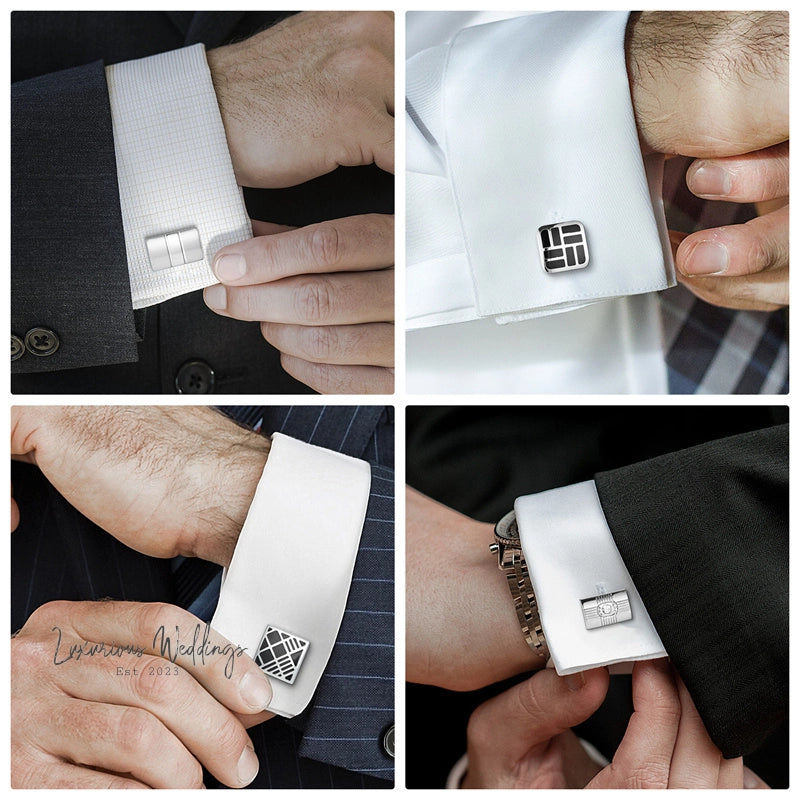 Luxury Cufflinks Set with Gift Box By Luxurious Cufflinks Luxurious Weddings