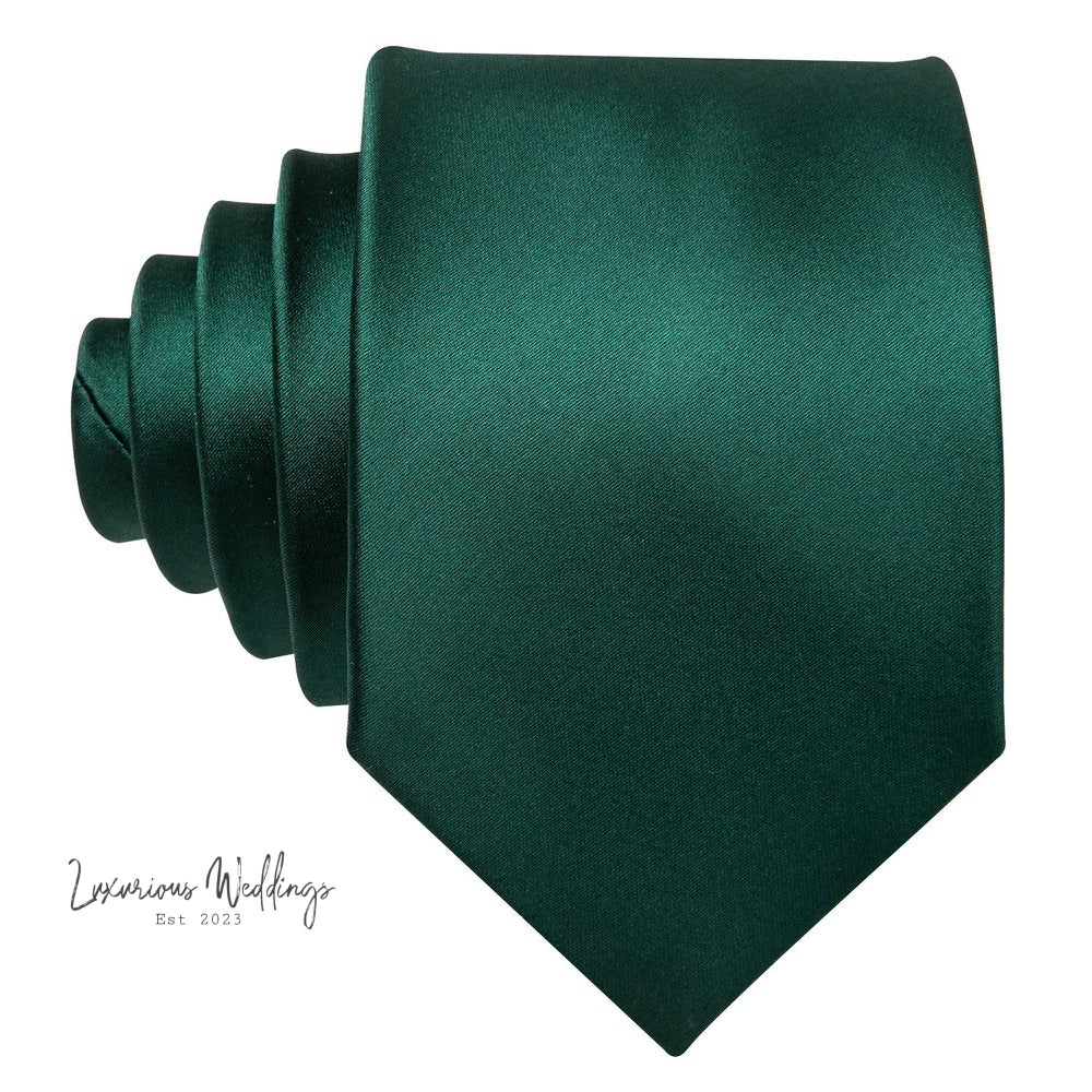 Olive Green Tie Set Necktie set Luxurious Weddings