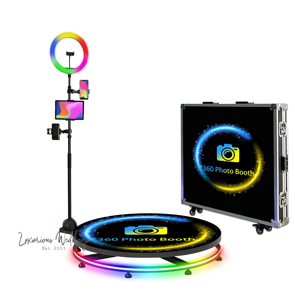 360 Photo Booth with RGB Light Luxurious Weddings