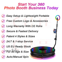 360 Spin Photo Booth - iPad/ iPhoto Compatible Photo Booth Luxurious Weddings