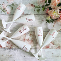 Personalised Champagne Flutes Wedding Favors Personalised Champayne Glass Luxurious Weddings