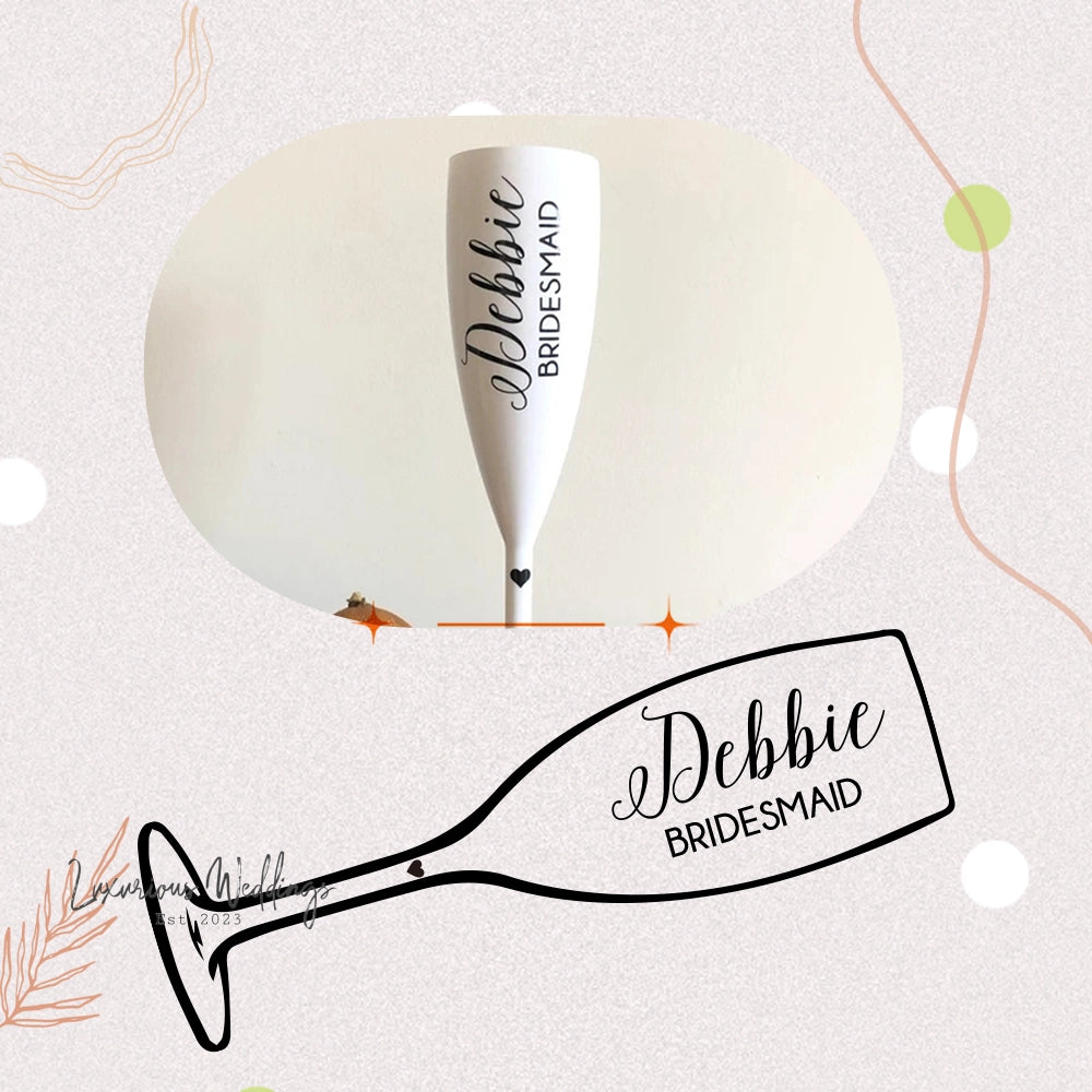 Personalised Champagne Flutes Wedding Favors Personalised Champayne Glass Luxurious Weddings