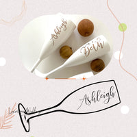 Personalised Champagne Flutes Wedding Favors Personalised Champayne Glass Luxurious Weddings