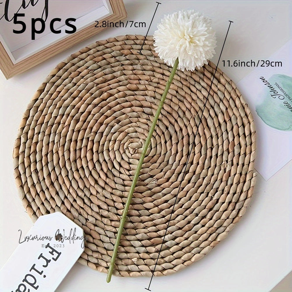 5pcs Artificial Chrysanthemum Ball Flowers Chrysanthemum Flowers Luxurious Weddings