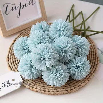 5pcs Artificial Chrysanthemum Ball Flowers Chrysanthemum Flowers Luxurious Weddings