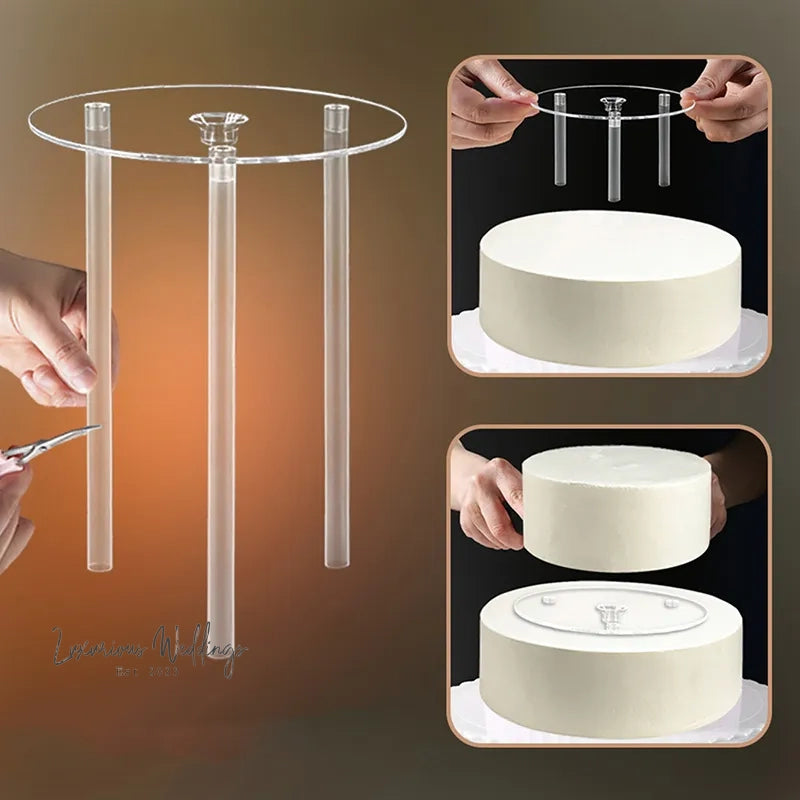 DIY Cake Stand Set with Dowel Rods Cake Stand Luxurious Weddings
