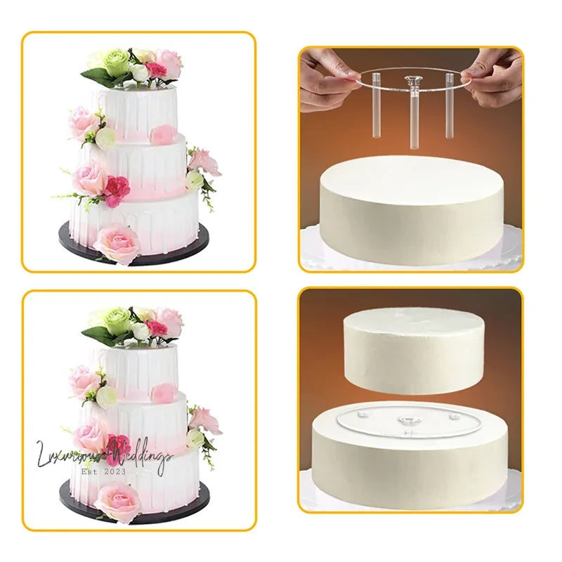DIY Cake Stand Set with Dowel Rods Cake Stand Luxurious Weddings