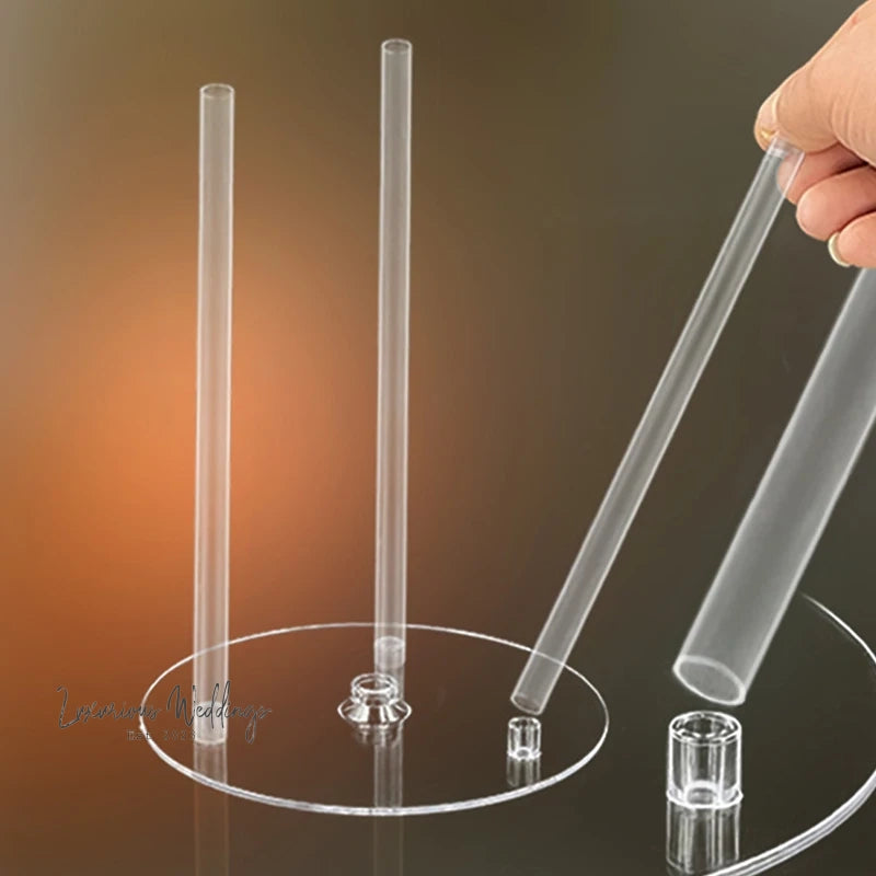 DIY Cake Stand Set with Dowel Rods Cake Stand Luxurious Weddings