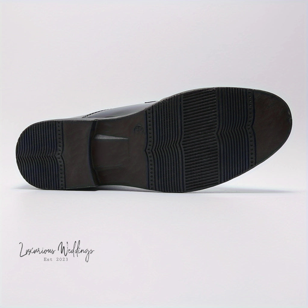 Men's Casual PU Leather Loafer Shoes Mens Dress Shoes Luxurious Weddings