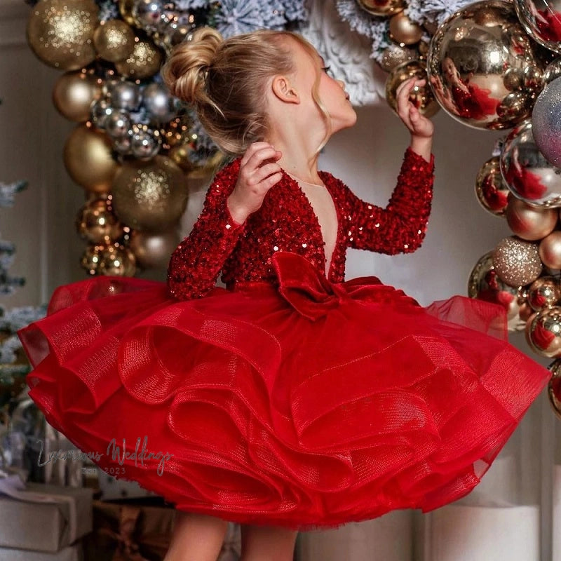 Princess Sequins Tutu Dress for Baby Girls girls sequins dress Luxurious Weddings