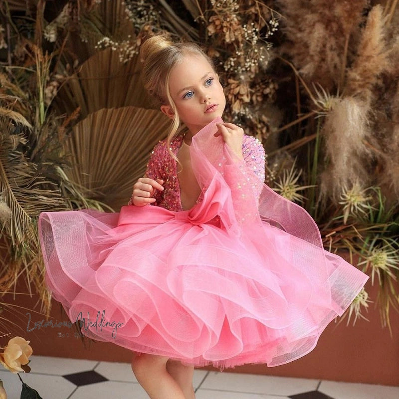 Princess Sequins Tutu Dress for Baby Girls girls sequins dress Luxurious Weddings