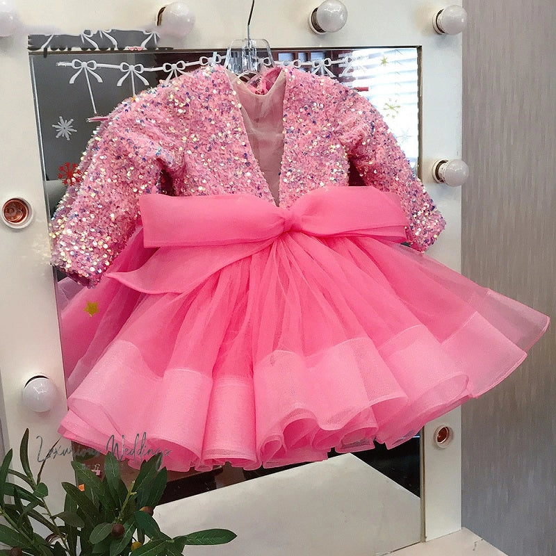Princess Sequins Tutu Dress for Baby Girls girls sequins dress Luxurious Weddings